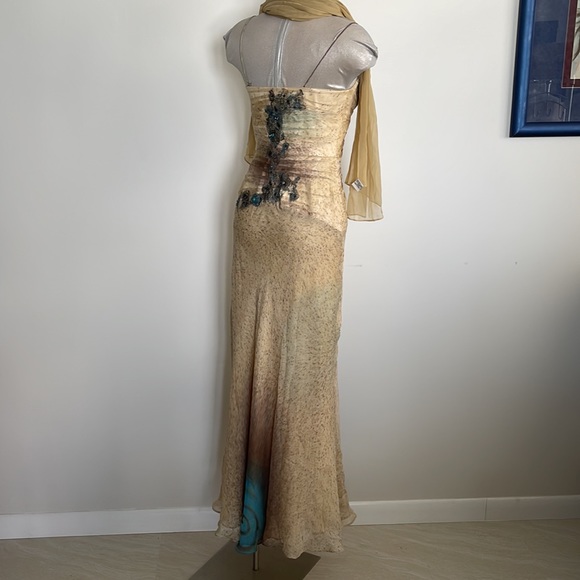 Alberto Makali gown 100% Slik size 4 fits XS/S 2-4 - Picture 6 of 14